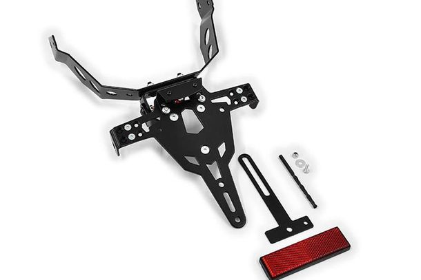 IBEX-Pro Kennzeichenhalter in schwarz für Triumph Daytona 675 / R, 2006-12