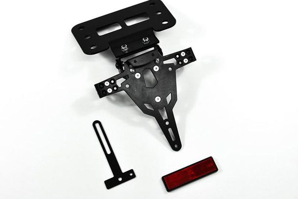 Support de plaque d'immatriculation noir iBEX-Pro pour Suzuki GSXR 600/750 année 04-05