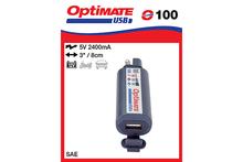 Optimate USB Ladegerät mit Batteriemonitor, SAE Stecker Nr. 100, 2400mA