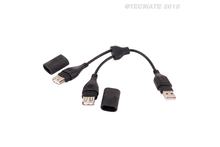 Optimate Adapterkabel USB-Stecker auf 2x USB-Kupplung No.110