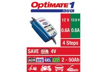 Optimate 1 DUO TM402-D, 12V / 12,8V, 0,6A, 4-stufiges Ladegerät für 2-20Ah Std / AGM / GEL / LFP