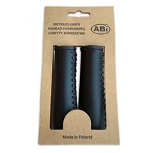Juego de puños de manillar ABI de piel sintética para bicicleta 22 x 120 mm negro