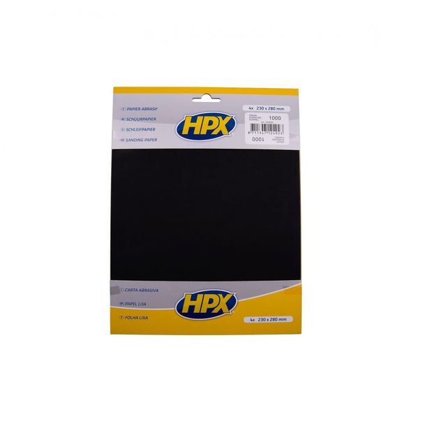 Papel de lija de grano 1000 HPX 235935 (paquete de 4)