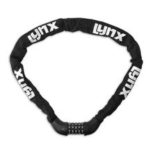 Lucchetto a combinazione 5 volte Lynx lucchetto per bicicletta 6 mm x 100 cm con copertura in nylon, acciaio temprato