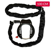 Lucchetto per telaio Lynx lucchetto per bicicletta con catena 5,5 mm x 100 cm, acciaio temprato con rivestimento antiruggine