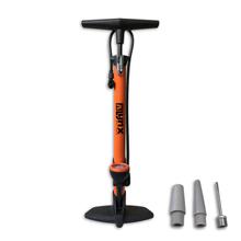 Lynx fietsluchtpomp oranje universeel voor alle ventielen, met manometer