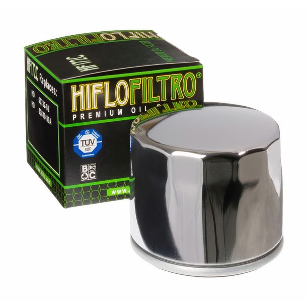Hiflo HF172C chromen oliefilter voor Harley Davidson 1000 Cafe Racer Sportster