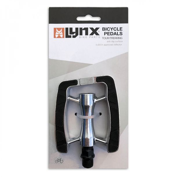 Tour / Trekking Pedalen Lynx Fahrrad Pedalen mit integrierten Reflektoren
