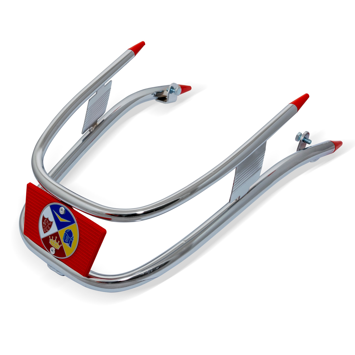Pare-choc Avant Vintage Pour Vespa PK - Chrome, Fixation Par Vis Sur Rail - Occasion, état Correct