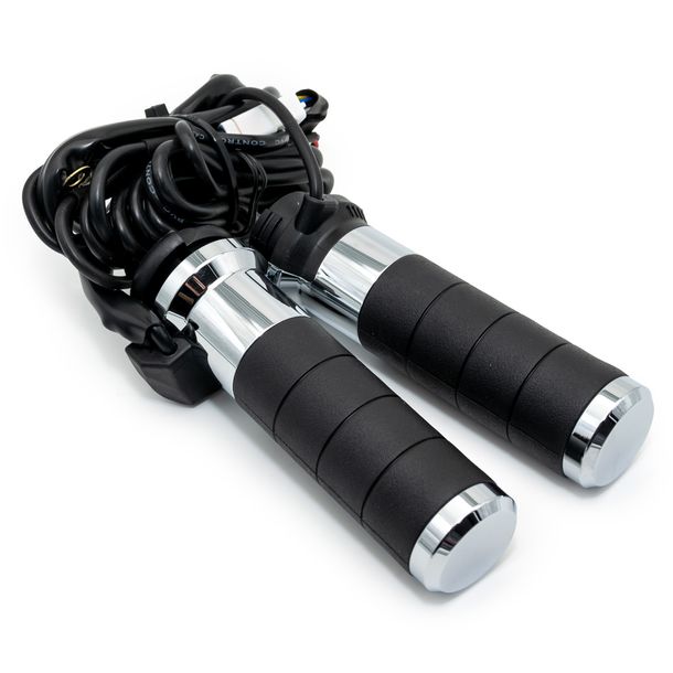 Heizgriffe Titan-X Koso mit integriertem Schalter chrom