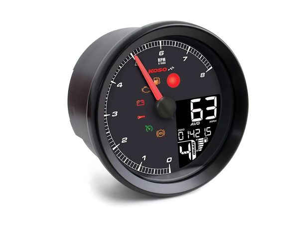 Drehzahlmesser Koso und Tachometer HD-01 digital schwarzer Rand für Harley Davidson FXBRS Softail Breakout FXDL Dyna Low Rider FXDLS S FXLR FXSB XL CA Bj. 2014 - 2024
