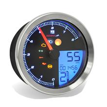 Drehzahlmesser Tachometer Koso chrom Rand, mit ABE / KBA für Yamaha XV R XVS C Bolt SCR A 942 / 950 ccm Bj. 2014 - 2021