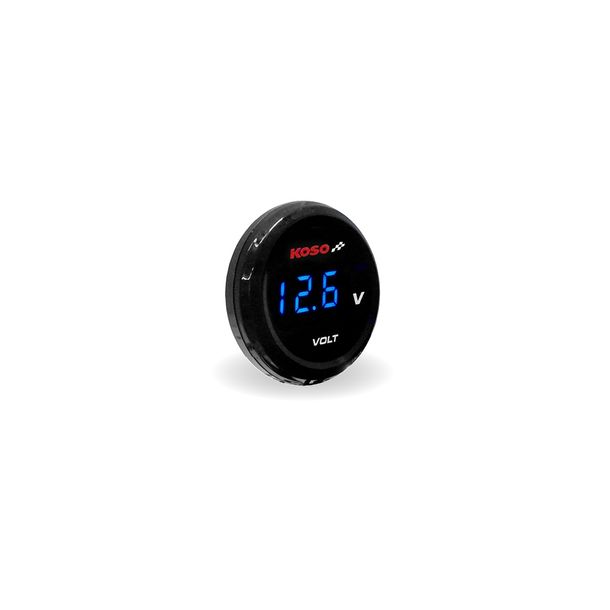 Voltometro a monete Koso con display blu universale
