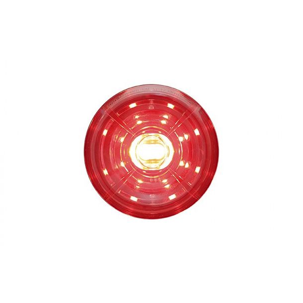 Fanale posteriore Koso Solar a LED ad alta potenza, vetro rosso universale
