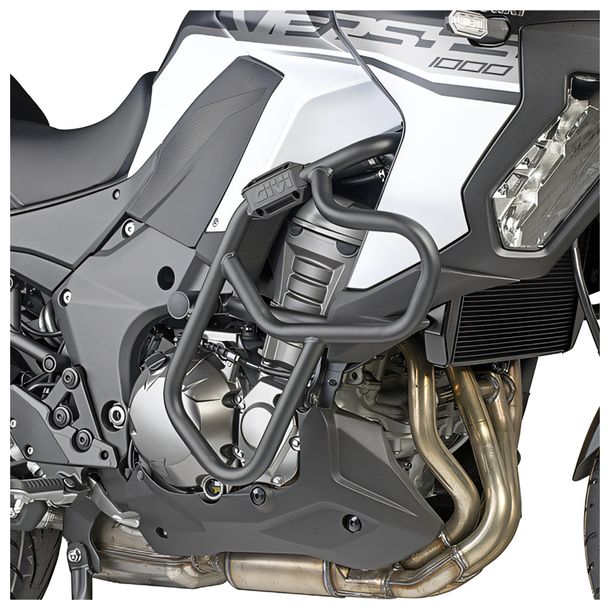 Defensas GiVi negras Ø25mm para Kawasaki Versys 1100 año 2025-2026 y Versys 1000/1000 SE año 2019-2024