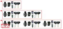 GiVi veiligheidsslot 3-weg vergrendelingsset voor TRK 33/46/52N/E55/V35/V46/V47/B33NMK
