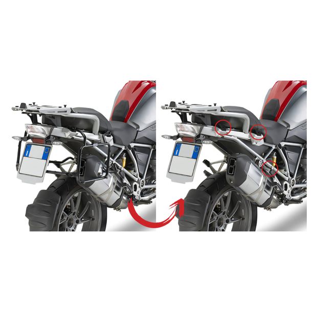 Zijkofferdragers GiVi afneembaar voor Monokey® koffers voor BMW R 1200 GS Adventure bj. 2014-2018 BMW R 1200 GS bj. 2013-2018 verschillende modellen