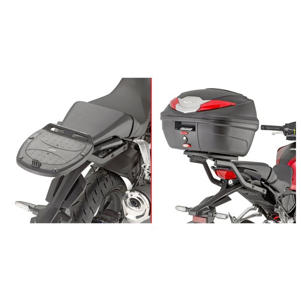 Topcase-drager GiVi voor Monolock® koffers zonder plaat Max belastbaarheid 3 kg voor Honda CB 125 R Bj. 2021-2026 / CB 300 R Bj. 2018-2026