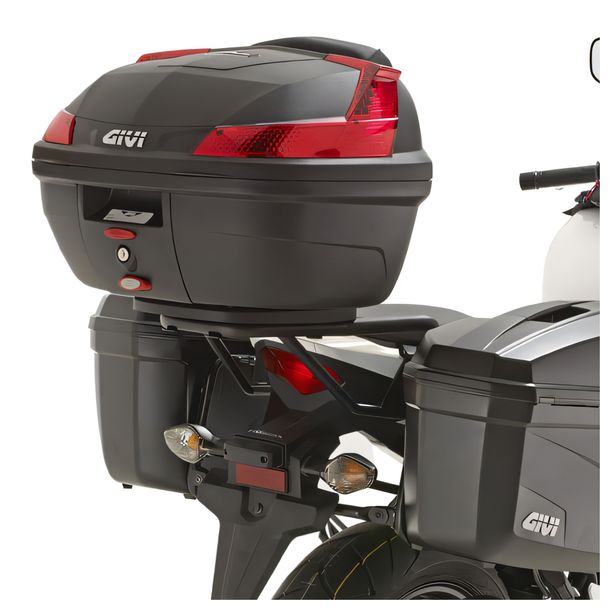 Top case carrier GiVi for Monolock® cases without plate Max load capacity 3 kg for Honda CB 500 F / CBR 500 R Year 2013-2015