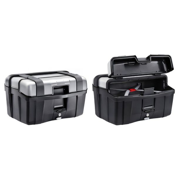 Valises latérales GiVi ensemble de valises Trekker 46 Monokey® avec couvercle en aluminium charge utile max 10 kg