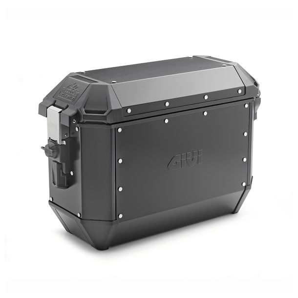 Seitenkoffer GiVi Trekker Alaska Monokey® Black Line schwarz Aluminium 36 Liter Koffer-Satz Max Zuladung 10 kg
