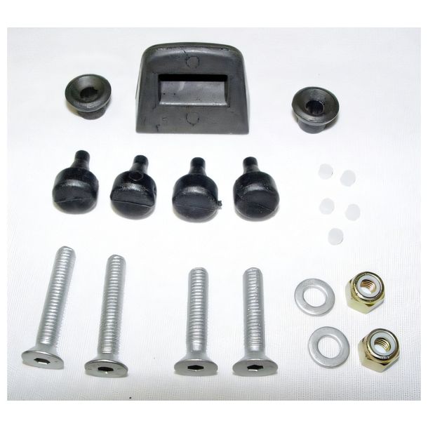 Kit de conexión GiVi para maletas laterales Monokey® con tornillos, soportes de fijación y tapones de goma