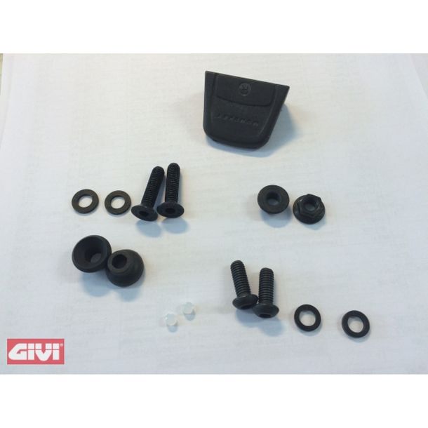 Kit de conexión GiVi completo para tornillos y garra de montaje del soporte SRA