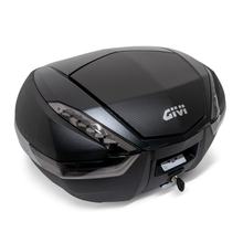 Bauletto GiVi V47 TECH Monokey in carbon look con catarifrangenti trasparenti/portata max. 10 kg