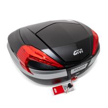 GiVi V56 Maxia 4 - Topcase Monokey con catarifrangenti rossi effetto carbonio