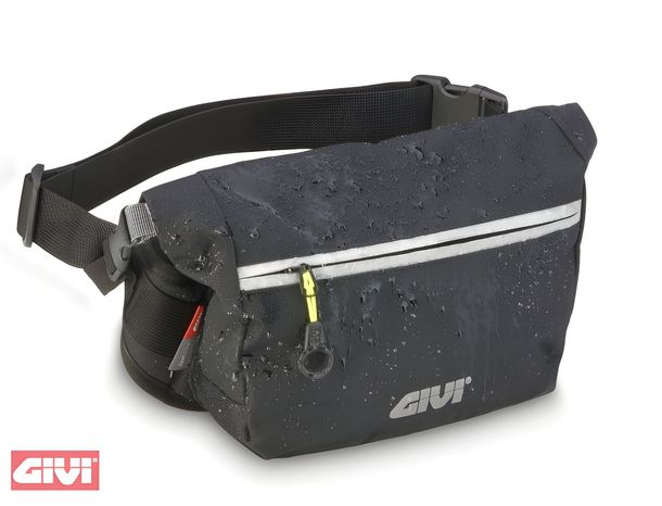 Bauchtasche GiVi Easy Bag schwarz wasserdicht an der Taille verstellbar