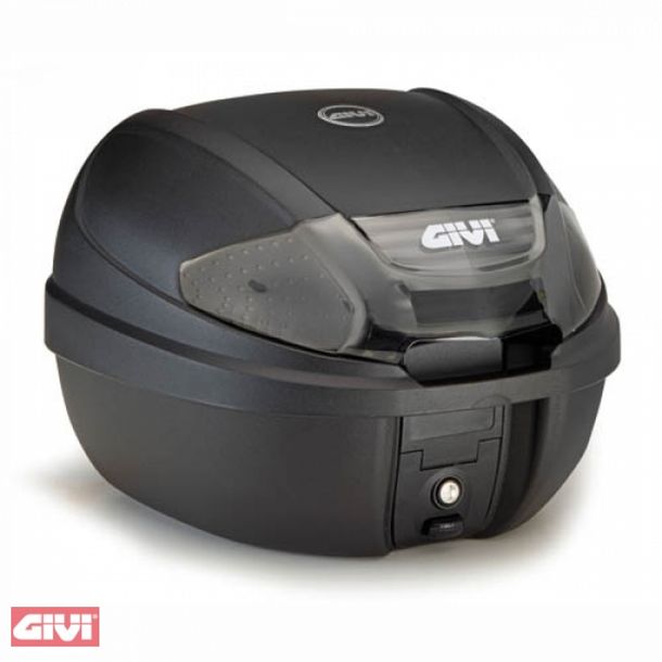GiVi E300 Tech - Maleta monolock con placa negra mate/carga máxima 3 kg