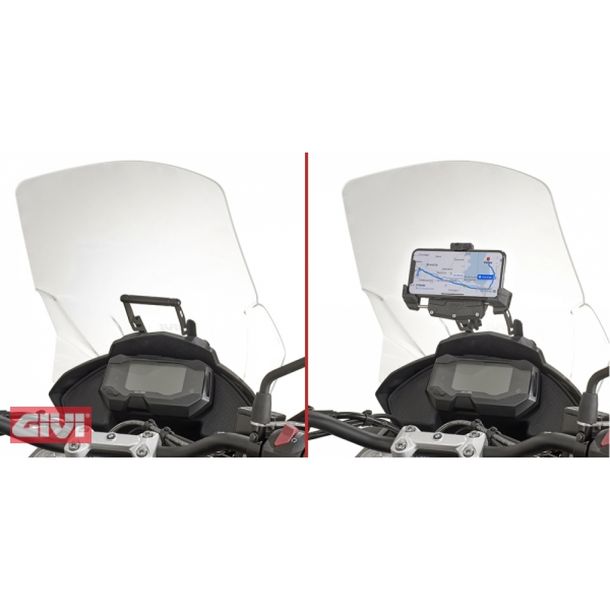 GiVi beugel voor montage op de voorruit voor Navi S902A S920M/L voor BMW G 310 GS