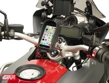 Custodia smartphone GiVi per iPhone 6/Samsung Galaxy A5 con protezione solare e supporto per specchio
