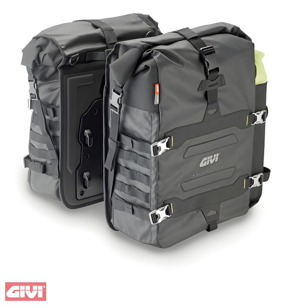 GiVi GRAVEL T -Borse laterali impermeabili (coppia) per trasportino PL, PLR, PL_CAM, volume 35 litri cadauna