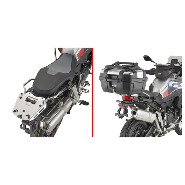 Topcase-Träger GiVi Aluminium für Monokey® Koffer Max Zuladung 6 kg für BMW F 850 GS Adventure / F 900 GS Adventure Bj. 2019-2026