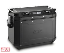 Maleta lateral de aluminio GiVi Trekker Outback 48 izquierda Monokey 48 litros aluminio negro/carga máxima 10 kg