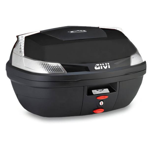 Topcase GiVi B47 Blade Tech Monolock® Nero 47 litri con riflettori trasparenti senza piastra Carico max 3 kg