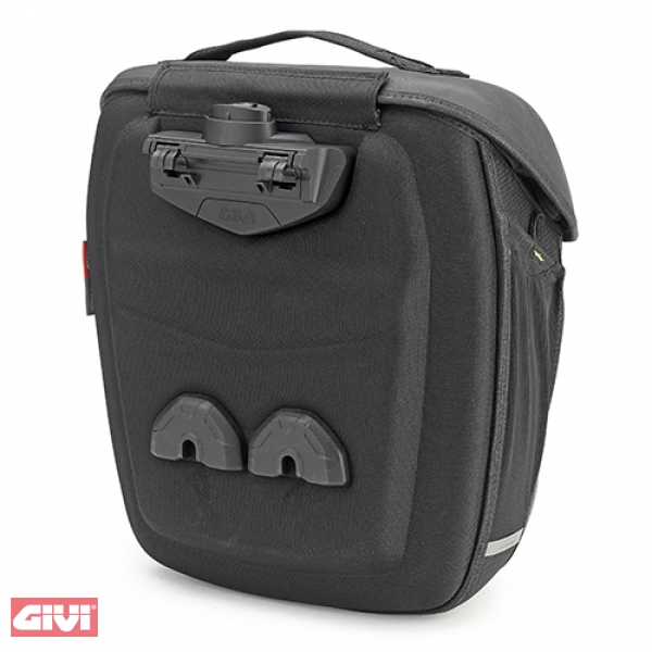 Alforja GiVi METRO-T Easy Lock negra (1 pieza) para portabicicletas TMT/18 litros volumen/carga máx. 4 kg