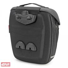 Alforja GiVi METRO-T Easy Lock negra (1 pieza) para portabicicletas TMT/18 litros volumen/carga máx. 4 kg
