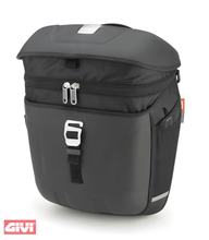 Alforjas GiVi METRO-T Easy Lock negras (par) para portabicicletas TMT /volumen 18 litros/carga máx. 4 kg