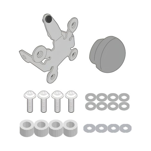 Kit de montagem GiVi para para-brisa 1173S / 1173SG para Honda CB 650 R ano 2019-2023 / CB 1000 R ano 2019-2020