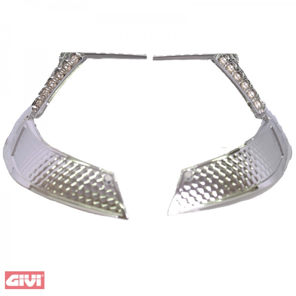 Reflector GiVi rojo derecho e izquierdo con soporte para pala B37/47N