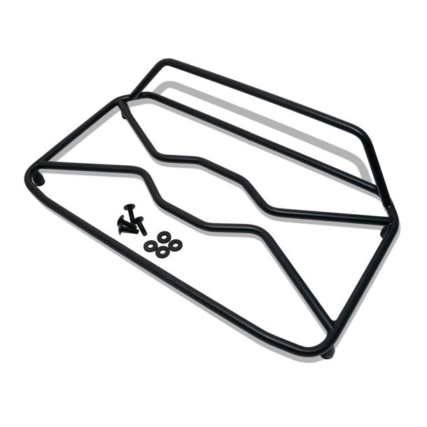 Portaequipajes GiVi de metal, corto, pintado de negro para Trekker TRK33 - TRK46