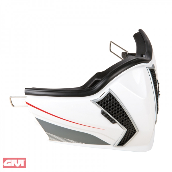 Kinnteil GiVi Winter weiß matt für HPS X.01F Jet-Integral-Helm