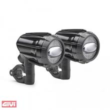 GiVi LED - illuminazione supplementare per moto da enduro con omologazione E11-EC Ø 21 mm - 25 mm