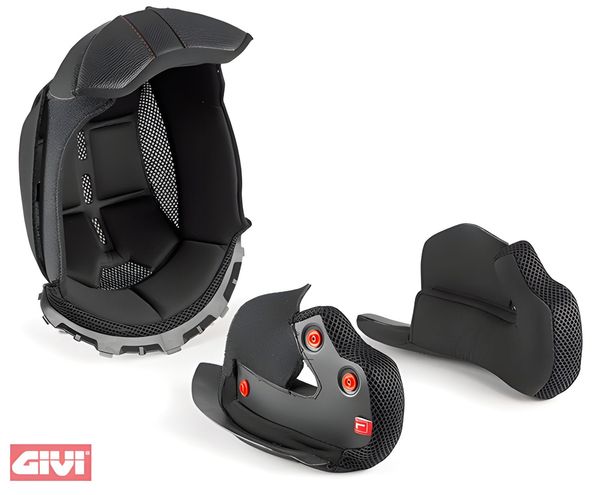 Forro y almohadillas de mejillas GIVI para X21, X20