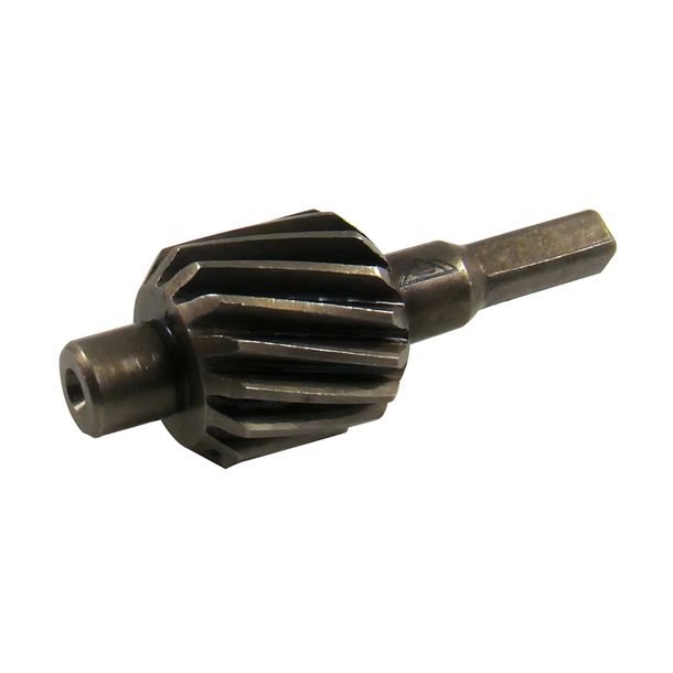 Helical gear Z=15 - speedometer drive on LM cover, f. drive sprocket Z=14