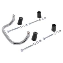 SET Anbauteile zum Gepäckträger mit Aufbockgriff für Schwalbe KR51 - schwarze Distanzstücke