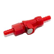Plug-in coupling for fuel hose, red, fuel hose coupling, inner diameter 4.7, diameter, 7.3 mm