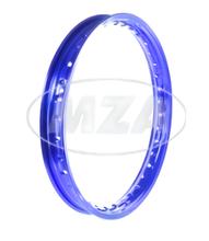 llanta de aleación 1,60x16 - 36 agujeros - azul anodizado y pulido